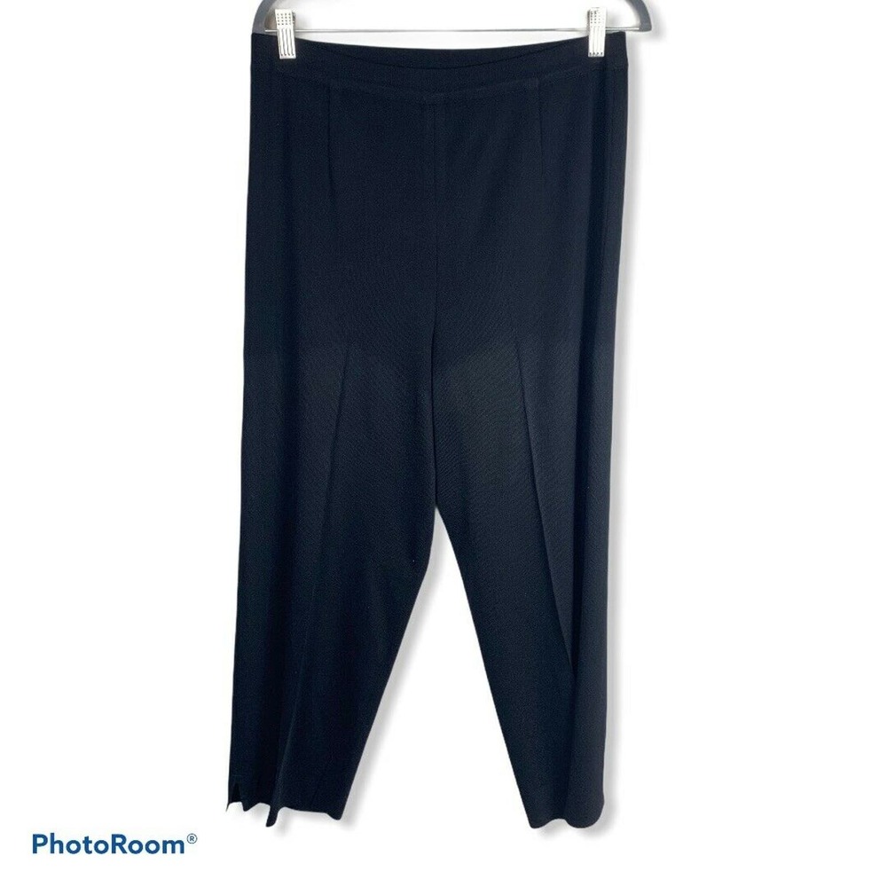 Exclusively Misook black pants size Large Petite